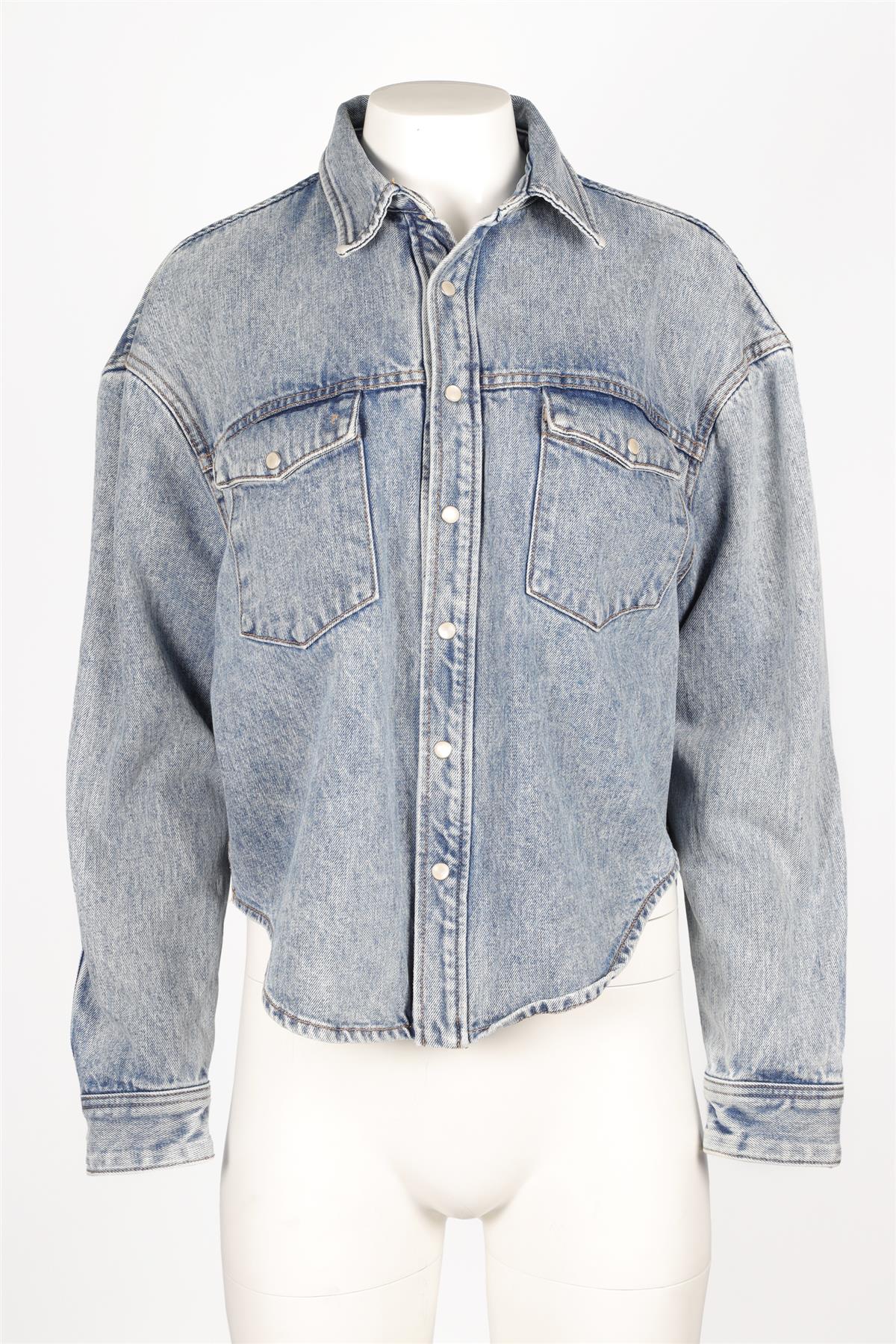 WARDROBE NYC BLUE DENIM SHIRT XSMALL - Image 3