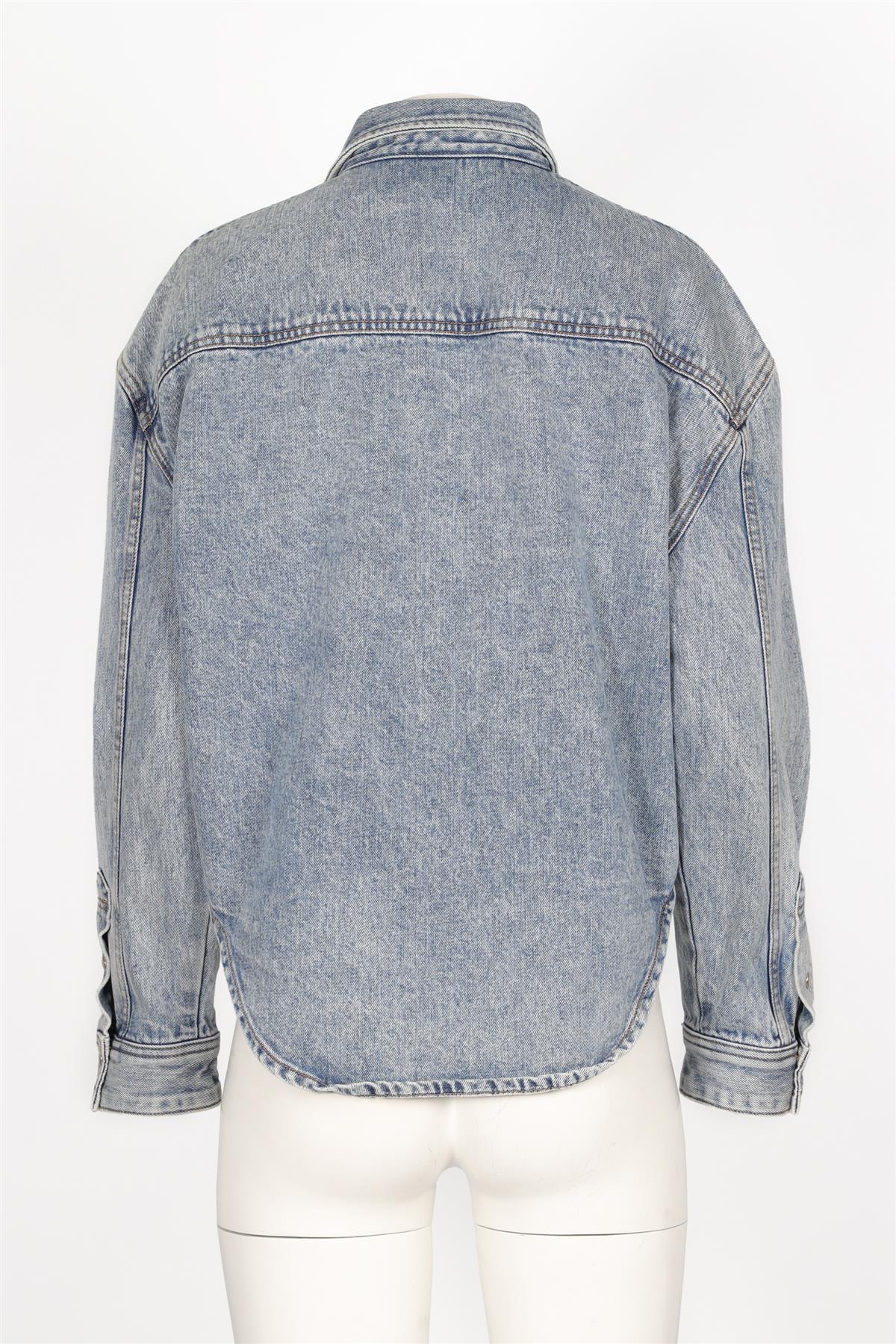 WARDROBE NYC BLUE DENIM SHIRT XSMALL - Image 5