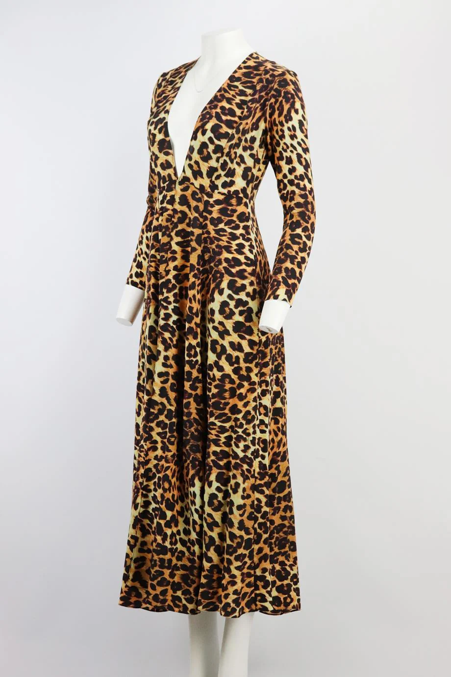 WE ARE LEONE LEOPARD PRINT SILK ROBE SMALL - Image 3