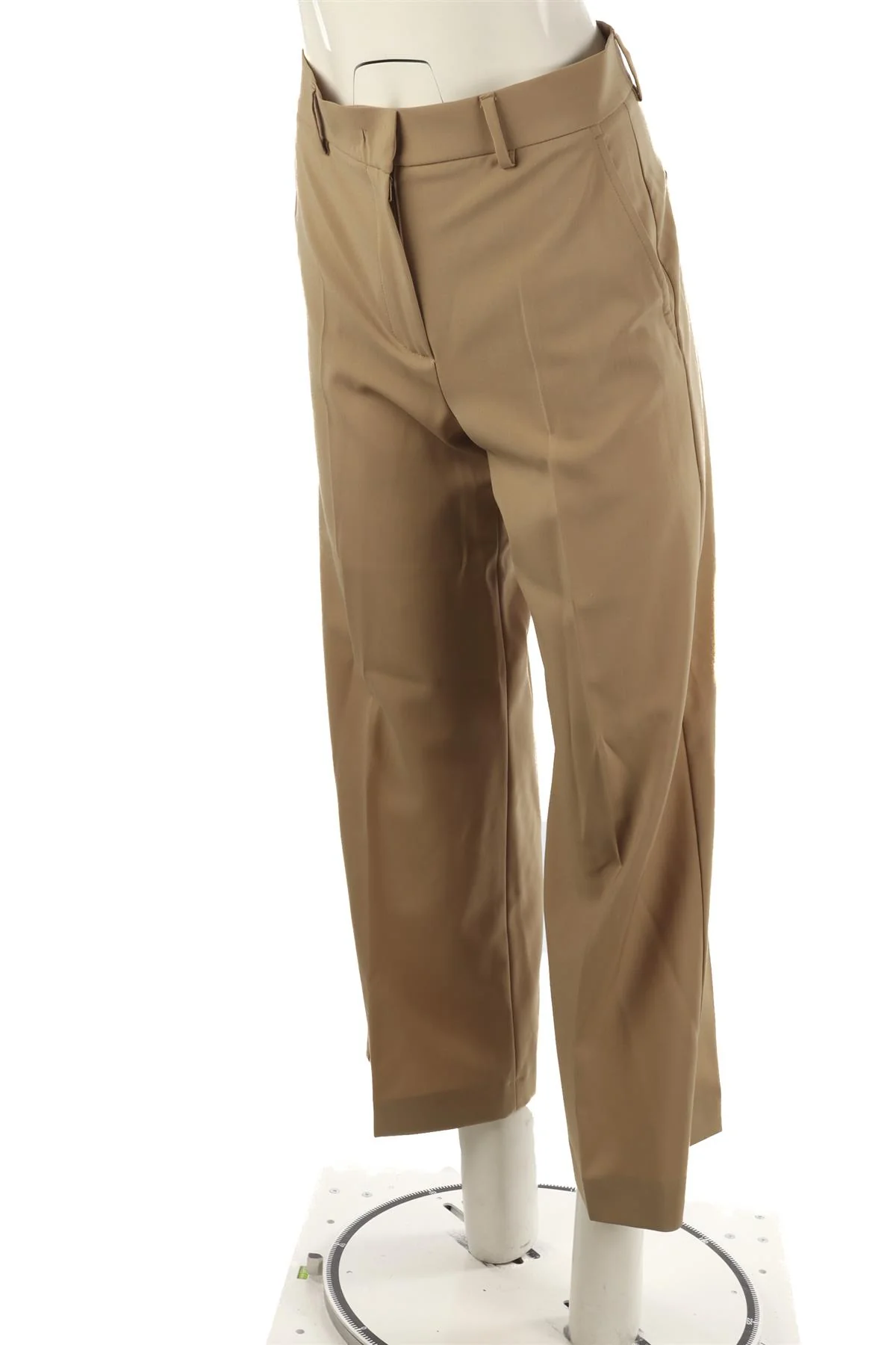 WEEKEND MAX MARA BEIGE WOOL WIDE LEG PANTS IT 38 UK 6 - Image 3