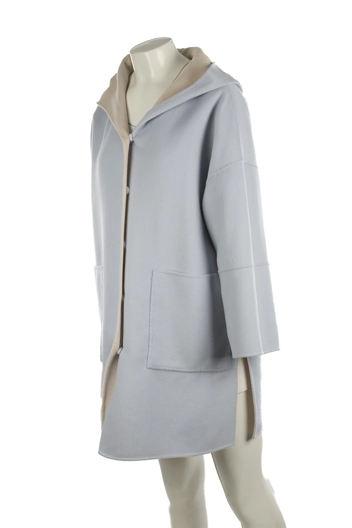 WEEKEND MAX MARA BLUE WOOL COAT UK 8 - Image 3