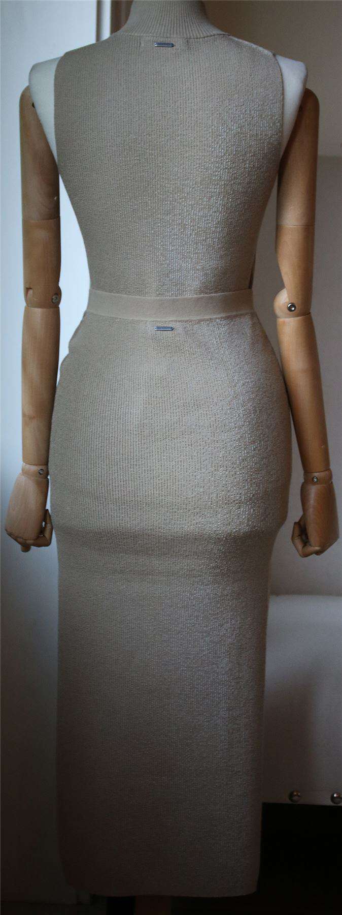 WES GORDON RIBBED KNIT MIDI SKIRT XSMALL - Image 4