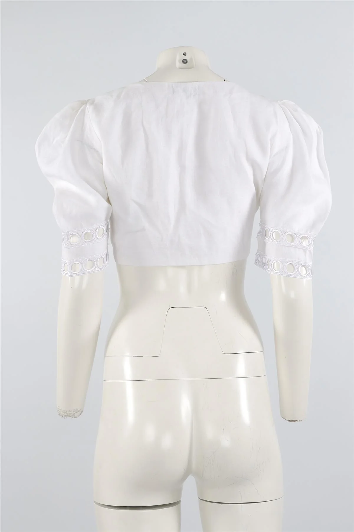 WIAMARI WHITE LINEN TOP LARGE - Image 4
