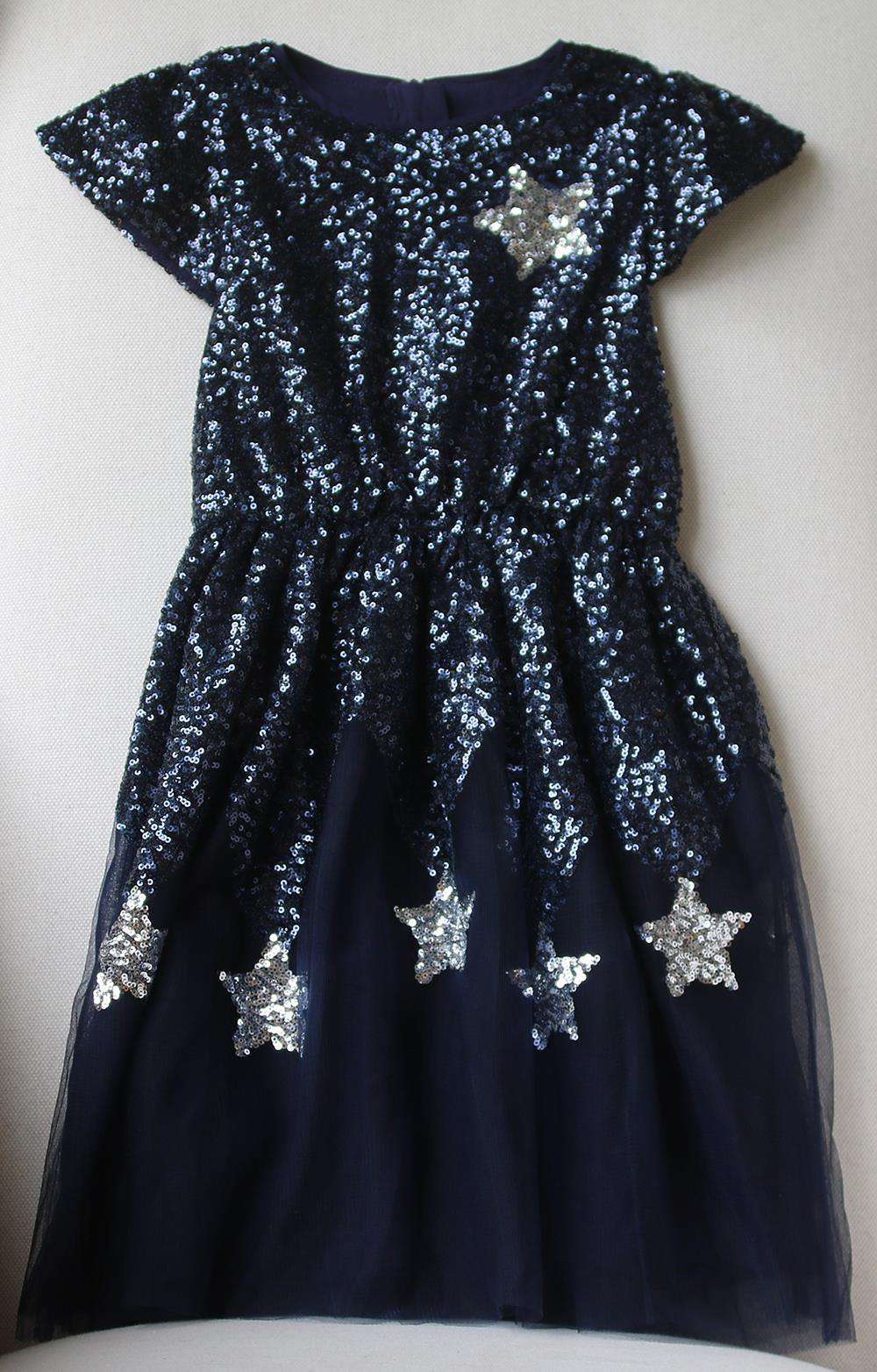 WILD AND GORGEOUS STAR WONDER SEQUIN EMBELLISHED DRESS 4-5 YEARS - Image 2