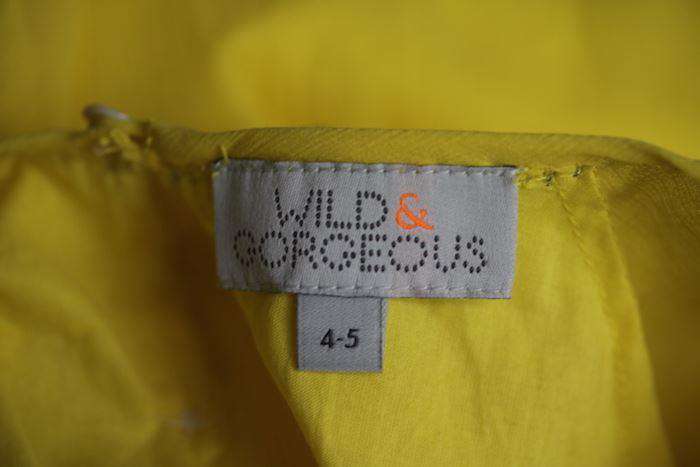 WILD & GORGEOUS GIRLS YELLOW ARIELLE DRESS 4-5 YEARS - Image 4