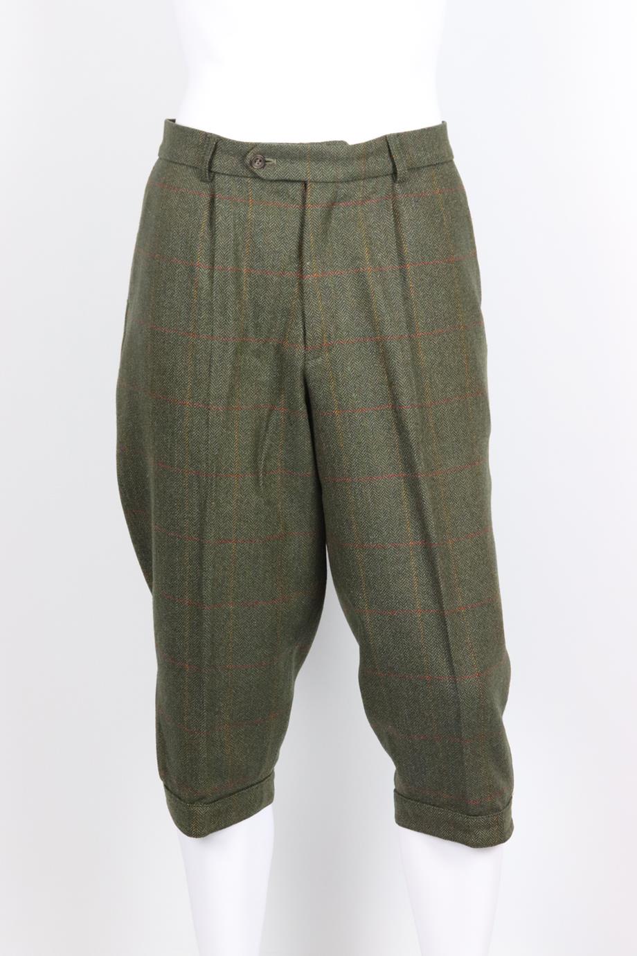 WILLIAM AND SON MEN'S CHECKED WOOL BLEND TWEED PANTS XXLARGE - Image 2