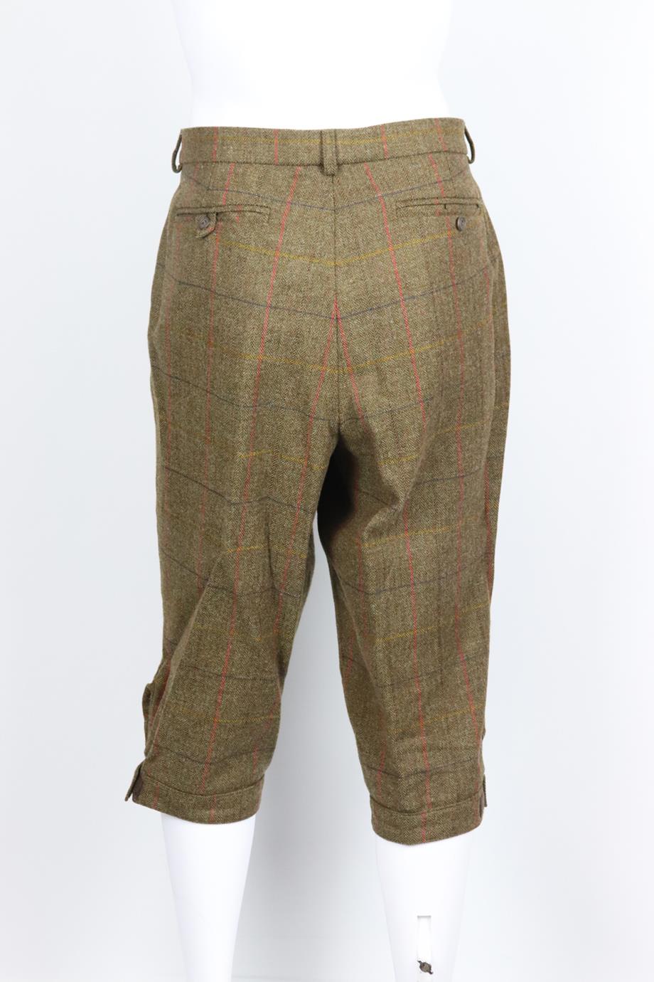 WILLIAM AND SON MEN'S CHECKED WOOL BLEND TWEED PANTS XXLARGE - Image 3