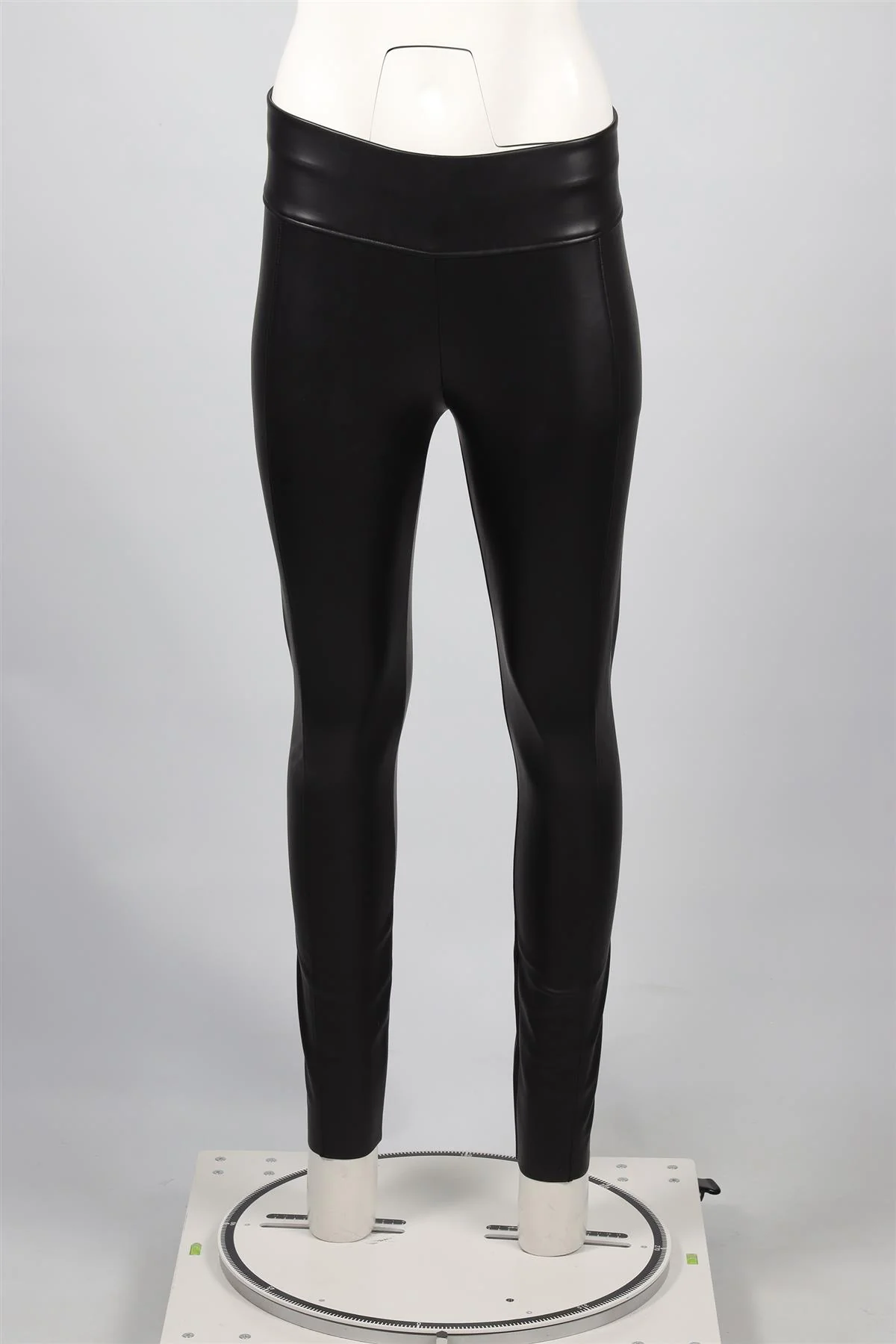 WOLFORD BLACK FAUX LEATHER LEGGINGS FR 38 UK 10 - Image 2