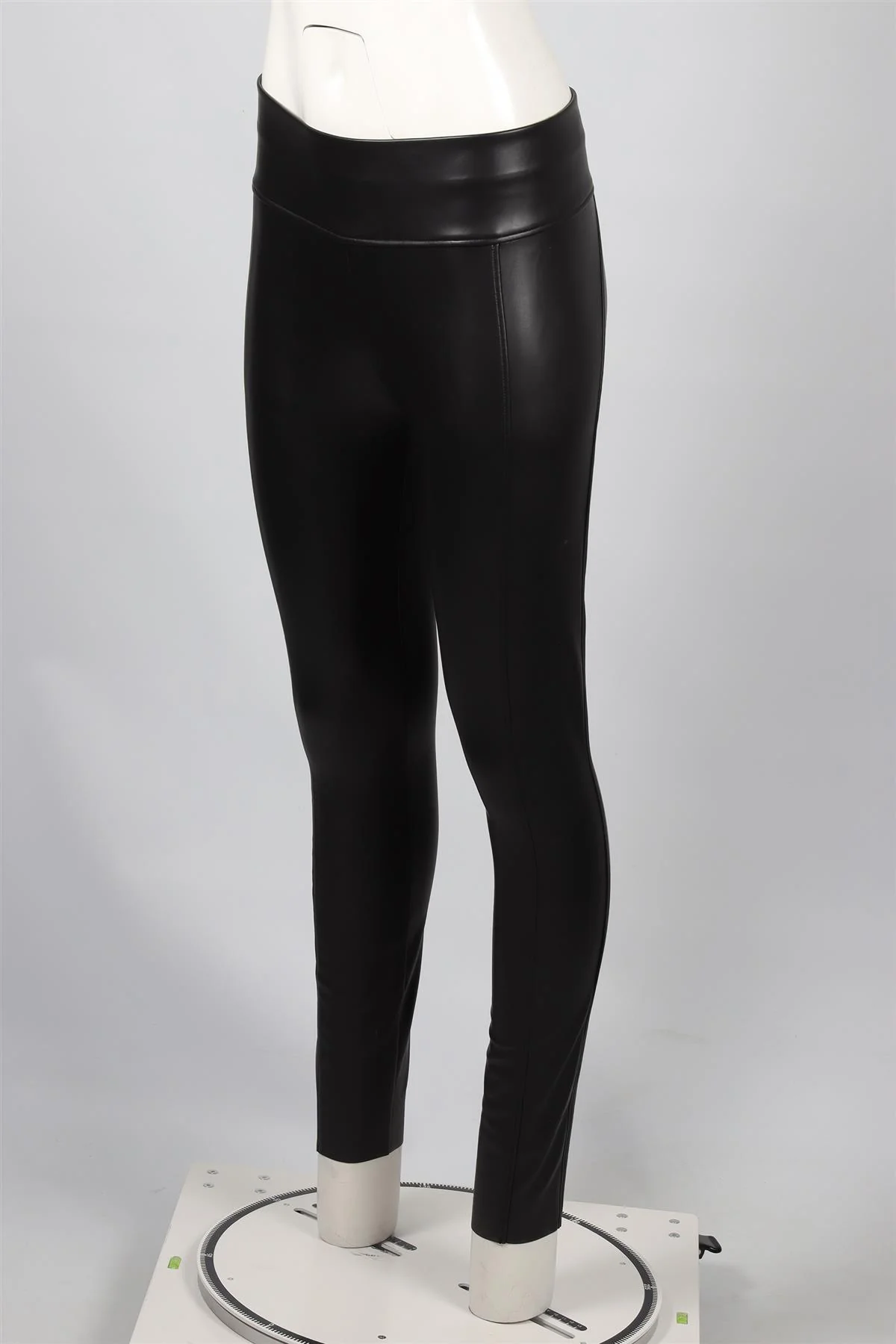 WOLFORD BLACK FAUX LEATHER LEGGINGS FR 38 UK 10 - Image 3