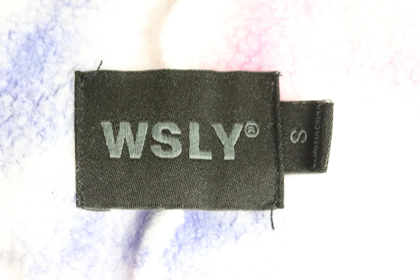 WSLY TIE DYED COTTON BLEND JERSEY SHORTS SMALL - Image 5