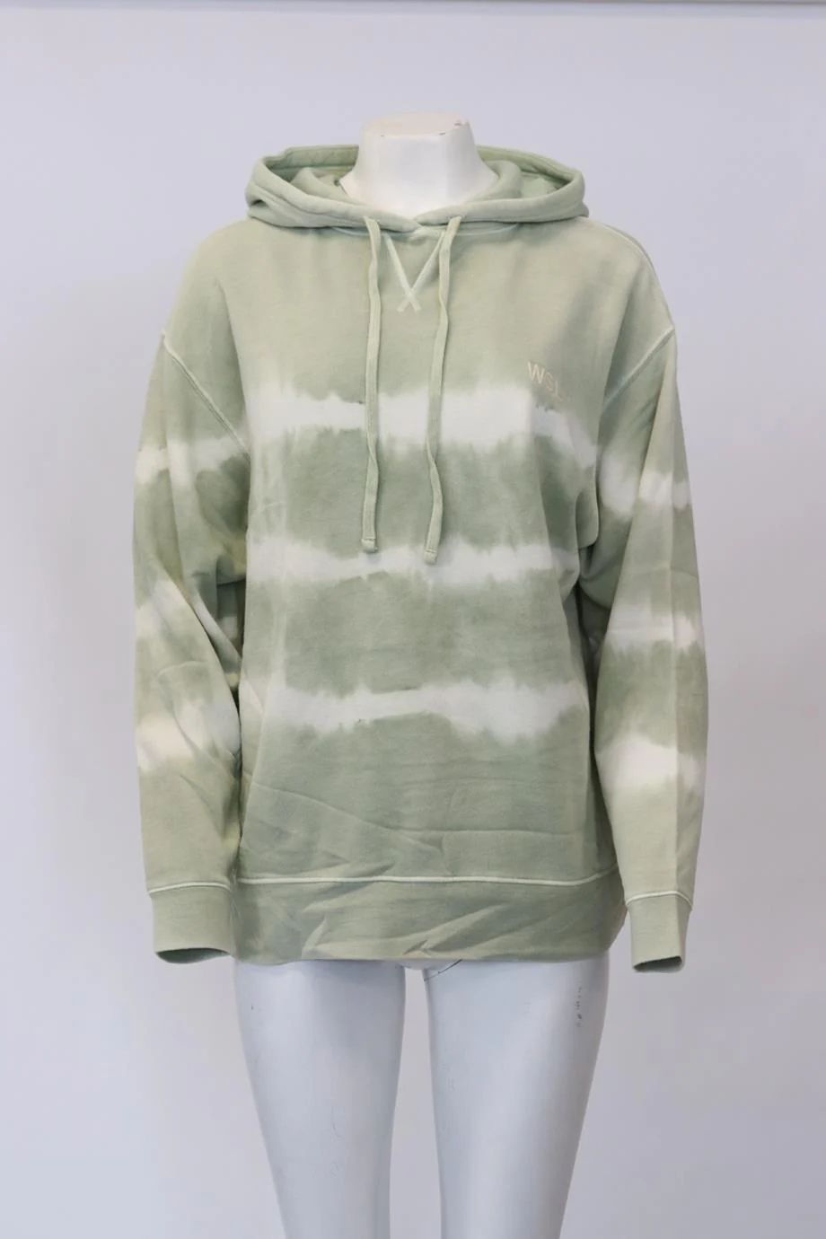 WSLY TIE DYED COTTON JERSEY HOODIE SMALL - Image 2