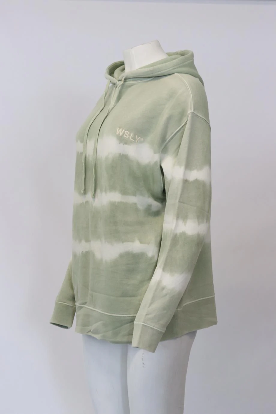 WSLY TIE DYED COTTON JERSEY HOODIE SMALL - Image 3