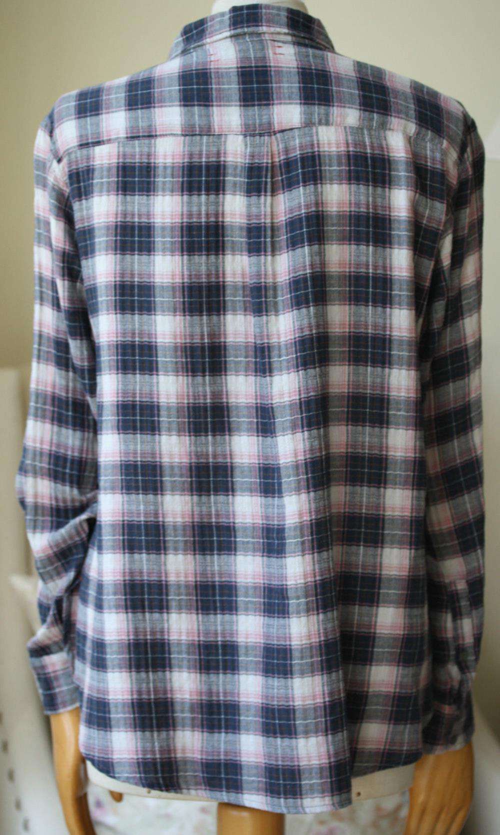 XIRENA PLAID BUTTON DOWN SHIRT XSMALL - Image 4