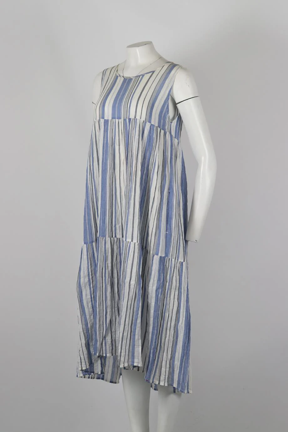 XIRENA STRIPED COTTON MIDI DRESS XSMALL - Image 3