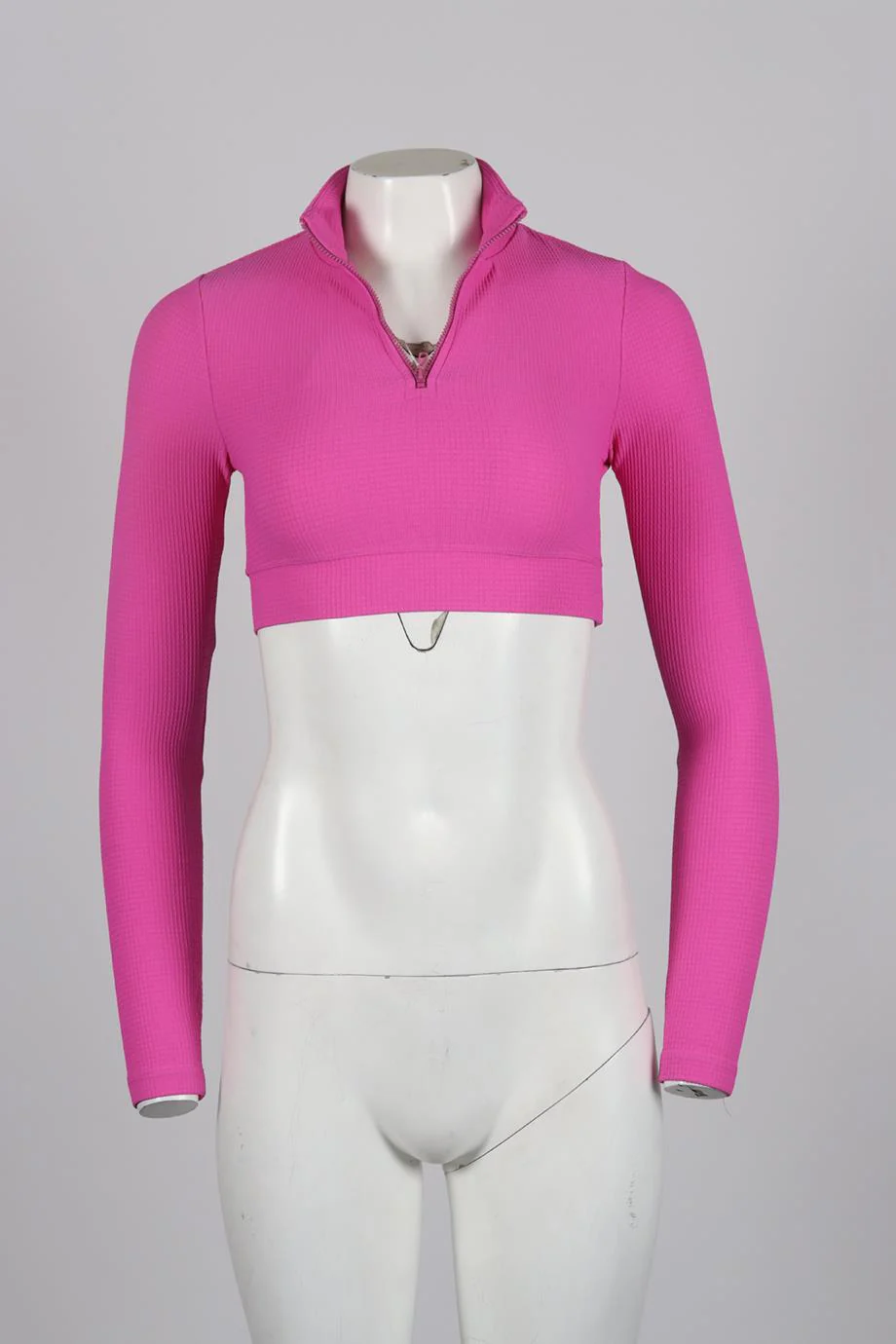YEAR OF OURS CROPPED STRETCH JERSEY TOP XSMALL - Image 2