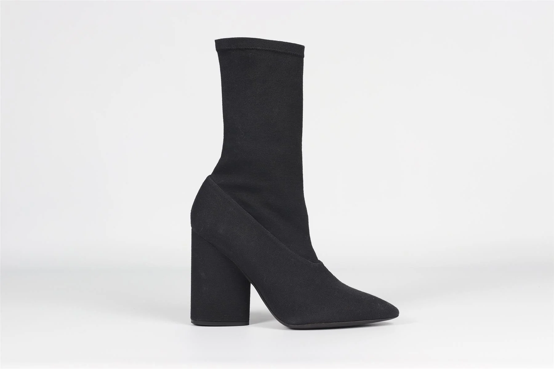 YEEZY SEASON 4 BLACK CANVAS ANKLE BOOTS EU 39 UK 6 US 9 - Image 2