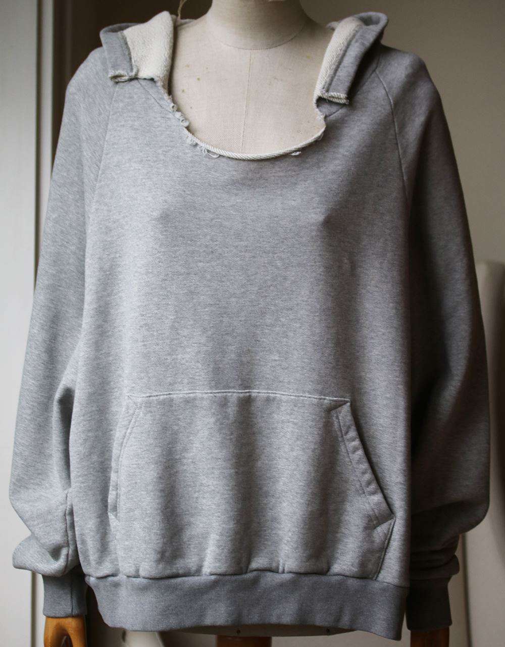 YEEZY SEASON 5 RIP COTTON HOODIE SMALL - Image 2