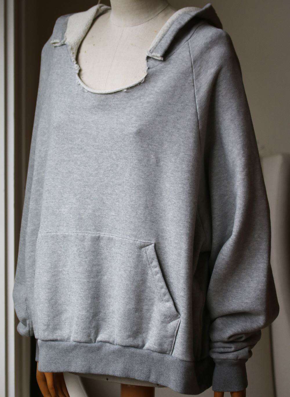 YEEZY SEASON 5 RIP COTTON HOODIE SMALL - Image 3