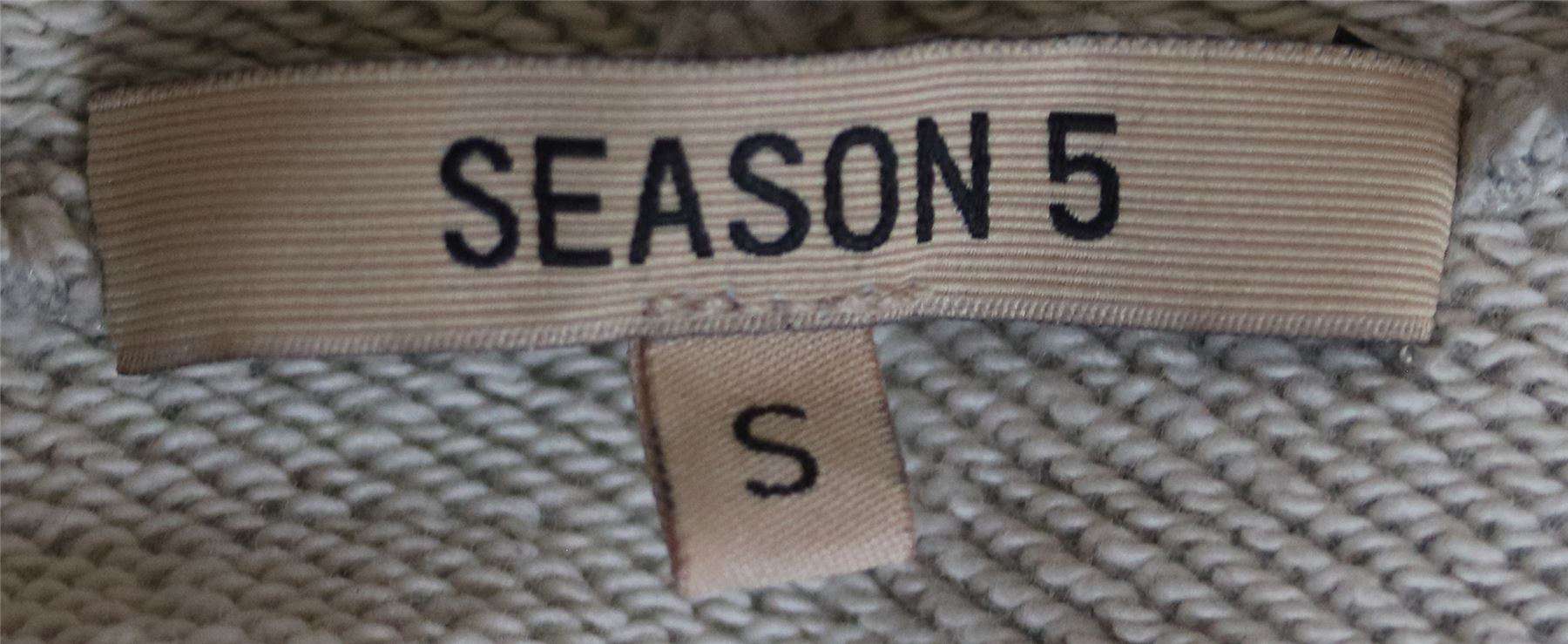 YEEZY SEASON 5 RIP COTTON HOODIE SMALL - Image 5