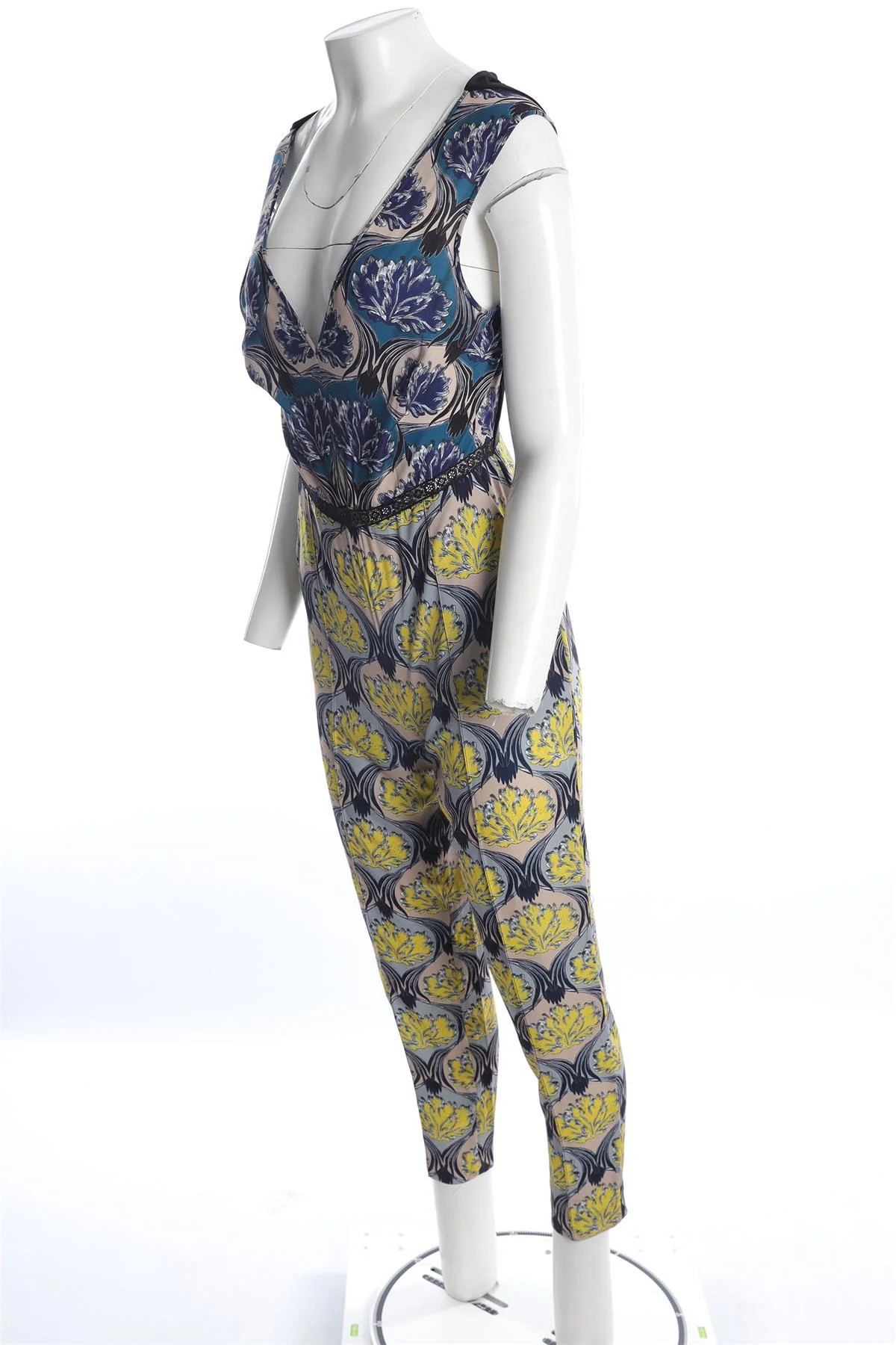 YIGAL AZROUEL MULTI CREPE JUMPSUIT UK 6 - Image 3