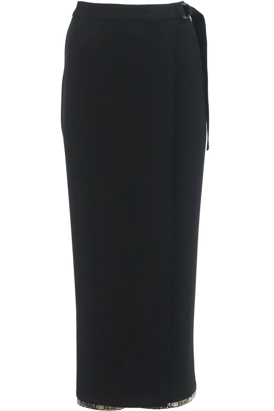 YIGAL AZROUEL WRAP EFFECT CREPE WIDE LEG PANTS US 10 UK 14 - Image 7