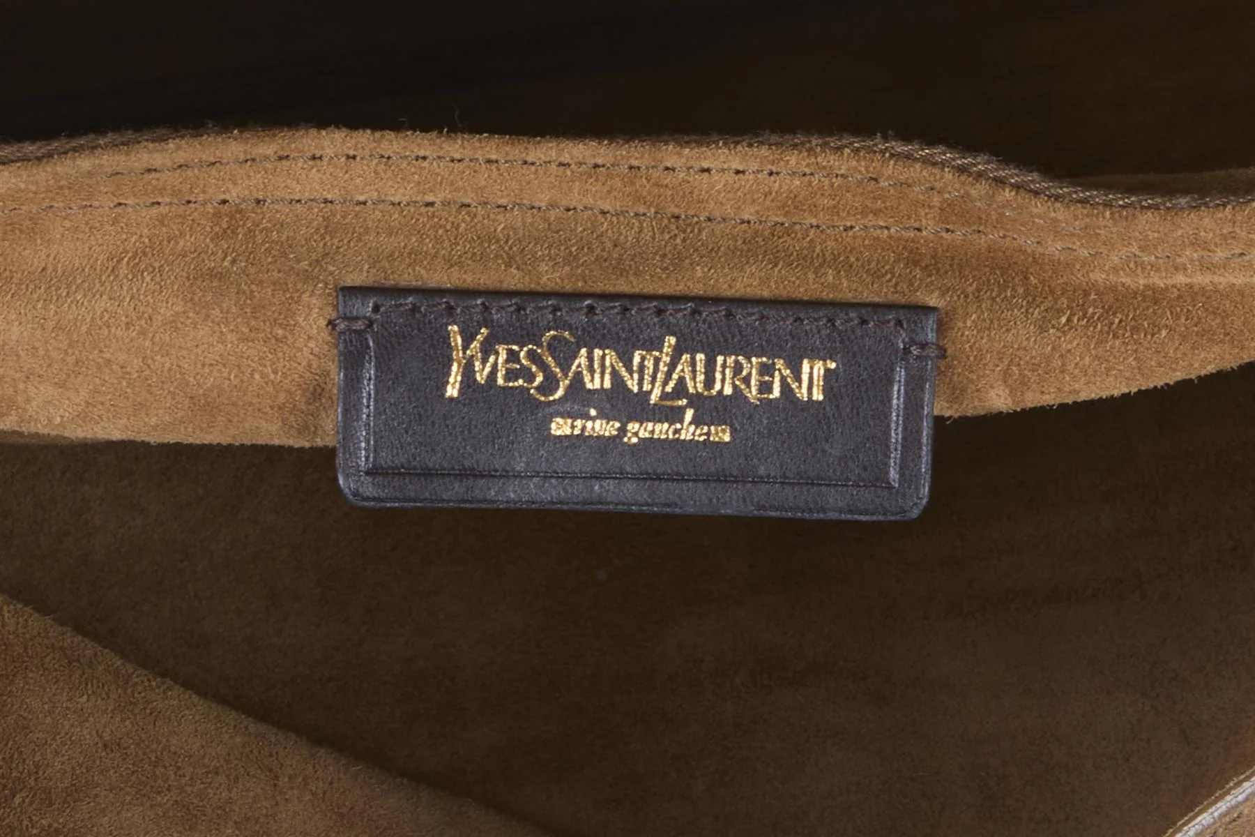 YVES SAINT LAURENT BROWN MUSE TWO SUEDE TOTE BAG - Image 8