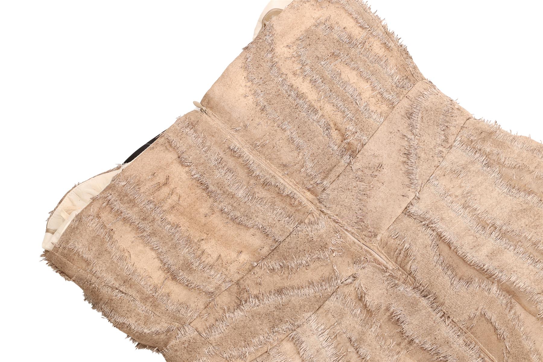 YVES SAINT LAURENT TAUPE SILK MINI DRESS FR 40 UK 12 - Image 5