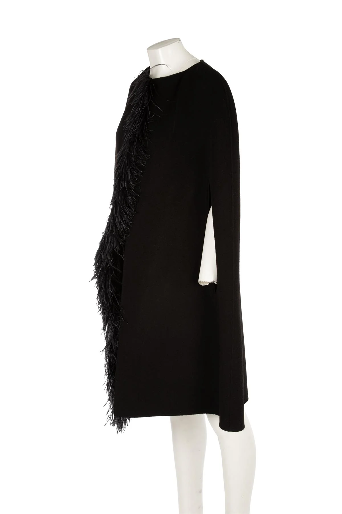 YVES SALOMON BLACK CASHMERE CAPE FR 38 UK 10 - Image 3
