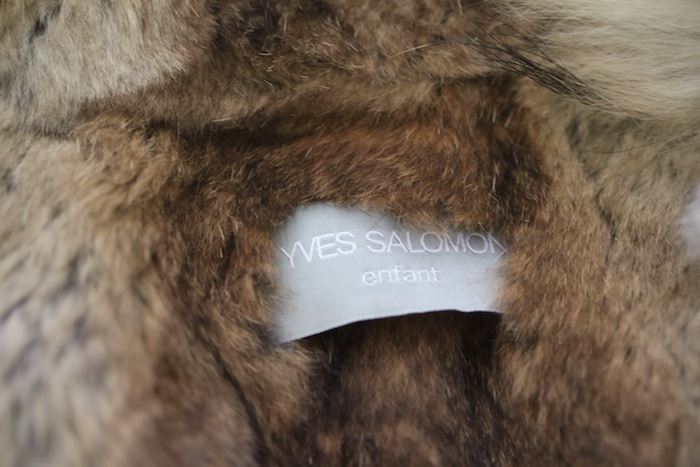 YVES SALOMON ENFANT KHAKI LINED COAT 6 YEARS - Image 4