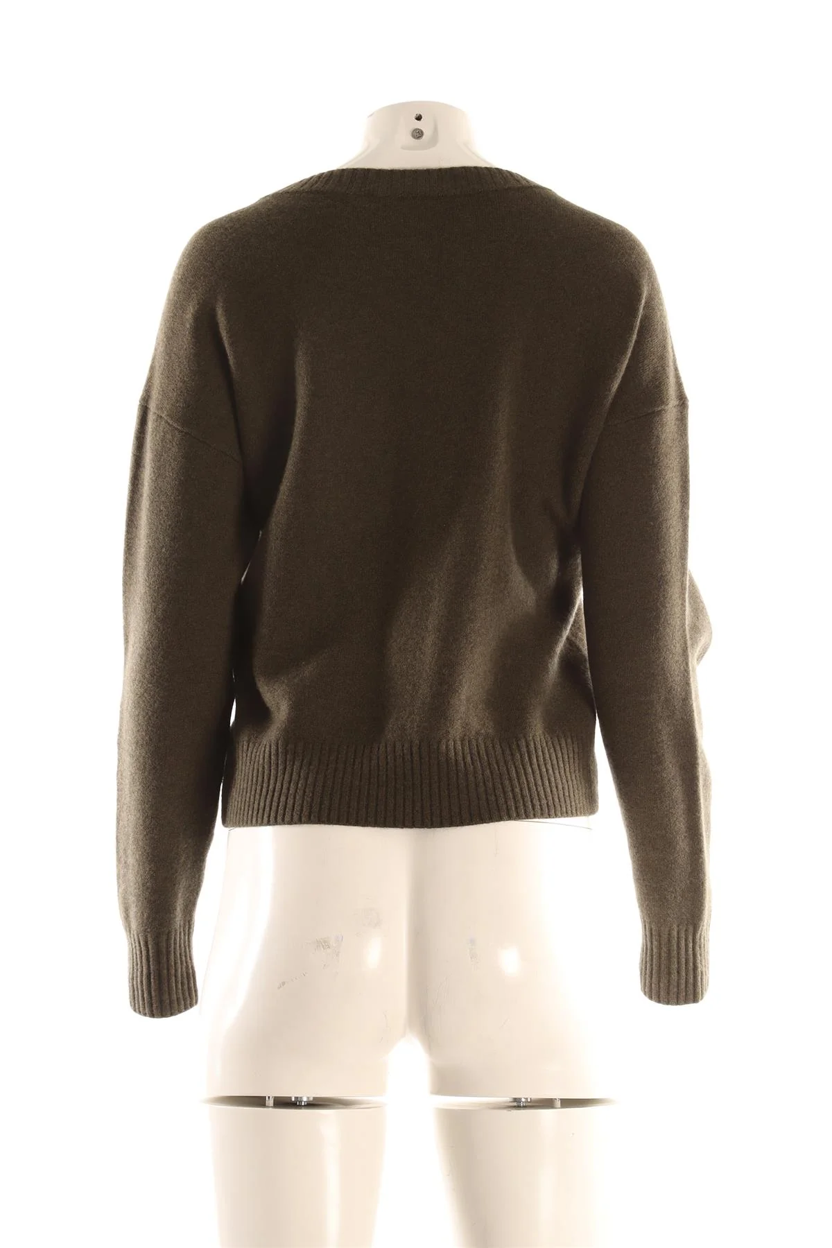 YVES SALOMON GREEN WOOL SWEATER SMALL - Image 4