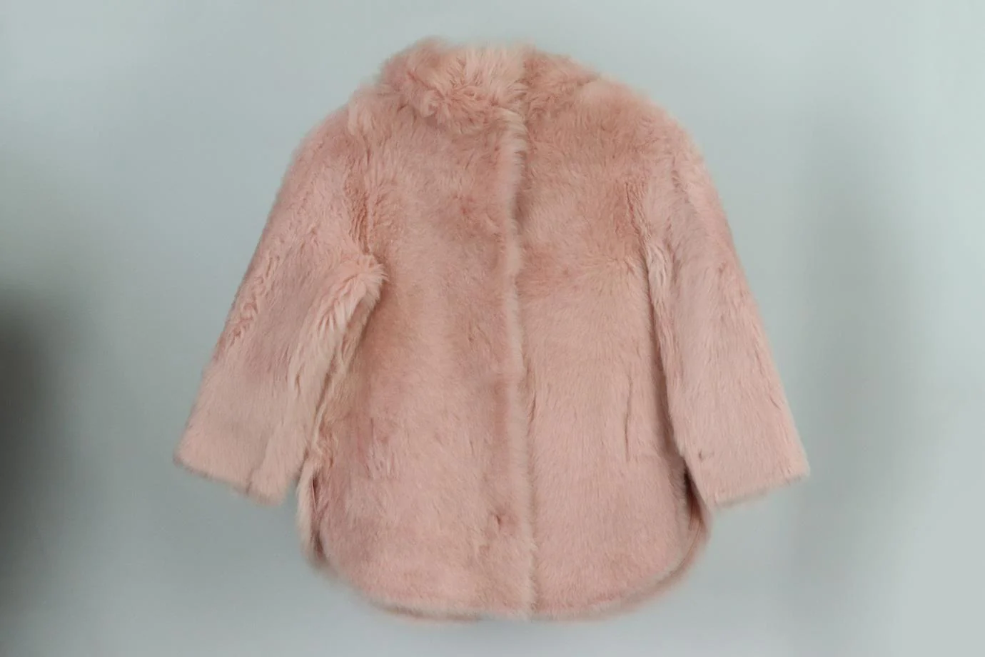 YVES SALOMON KIDS GIRLS REVERSIBLE SHEARLING COAT 8 YEARS - Image 2