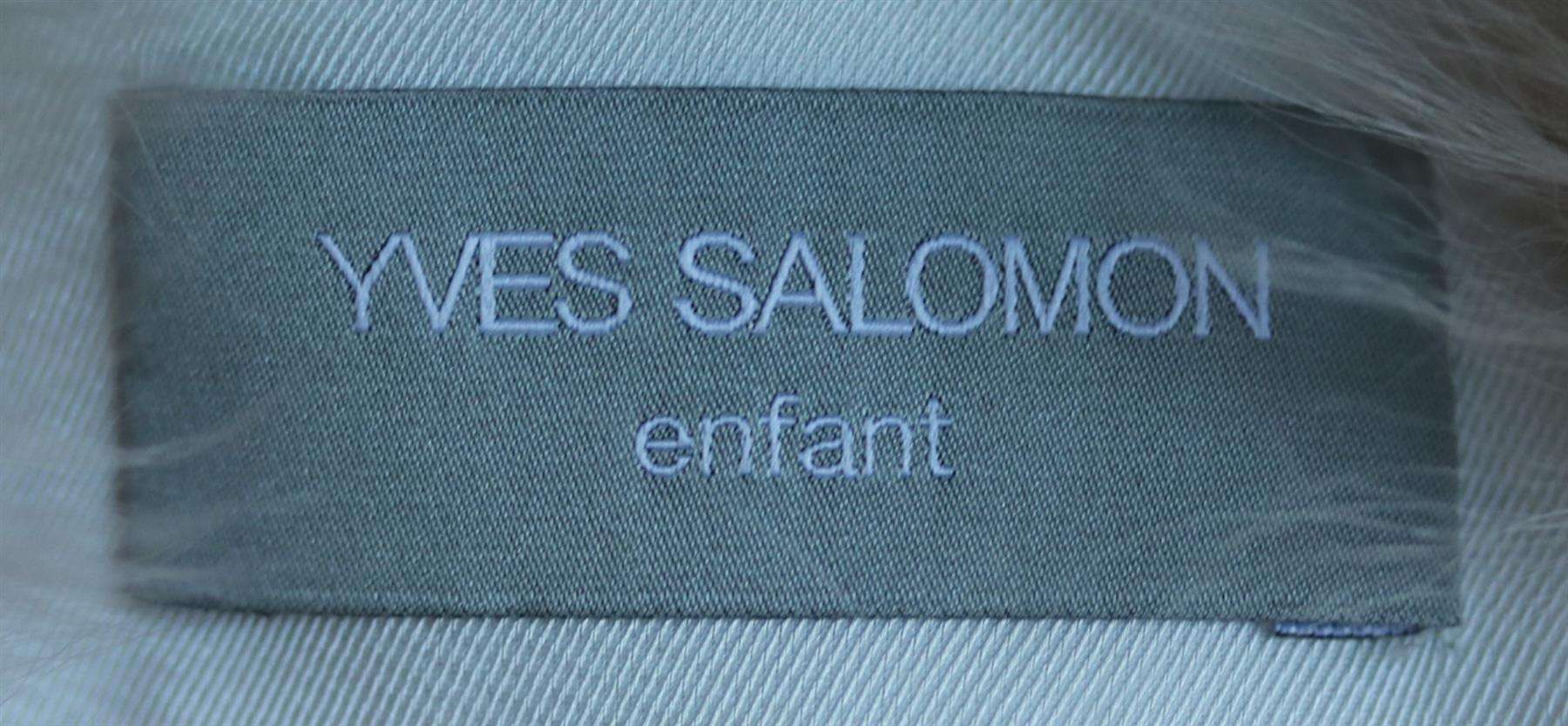 YVES SALOMON KIDS GIRLS SHEARLING FUR VEST 6 YEARS - Image 4