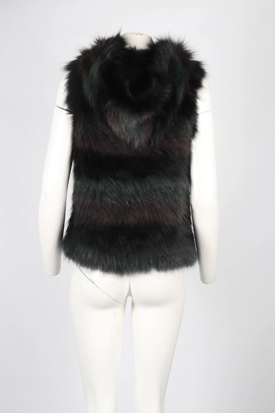 YVES SOLOMON FOX FUR GILET FR 36 UK 8 - Image 4