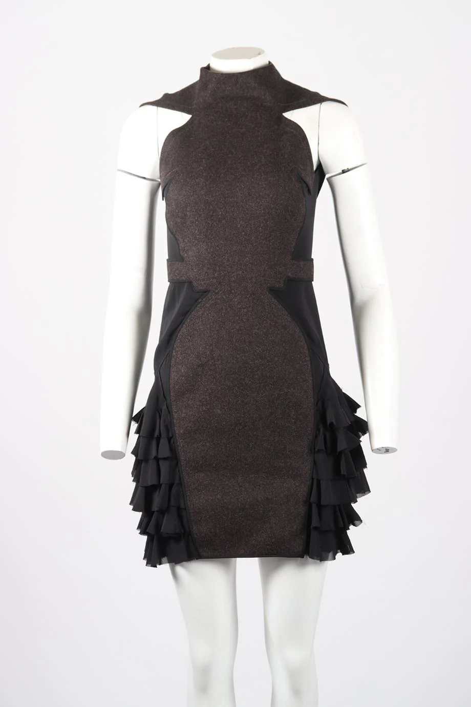 ZAC POSEN SILK AND WOOL BLEND MINI DRESS US 4 UK 8 - Image 2