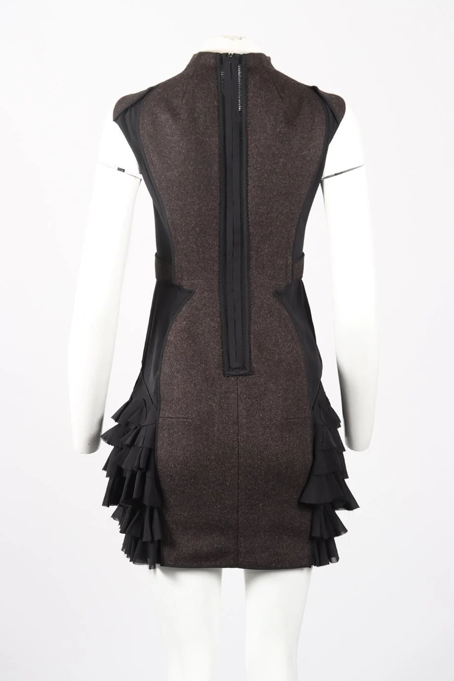 ZAC POSEN SILK AND WOOL BLEND MINI DRESS US 4 UK 8 - Image 4