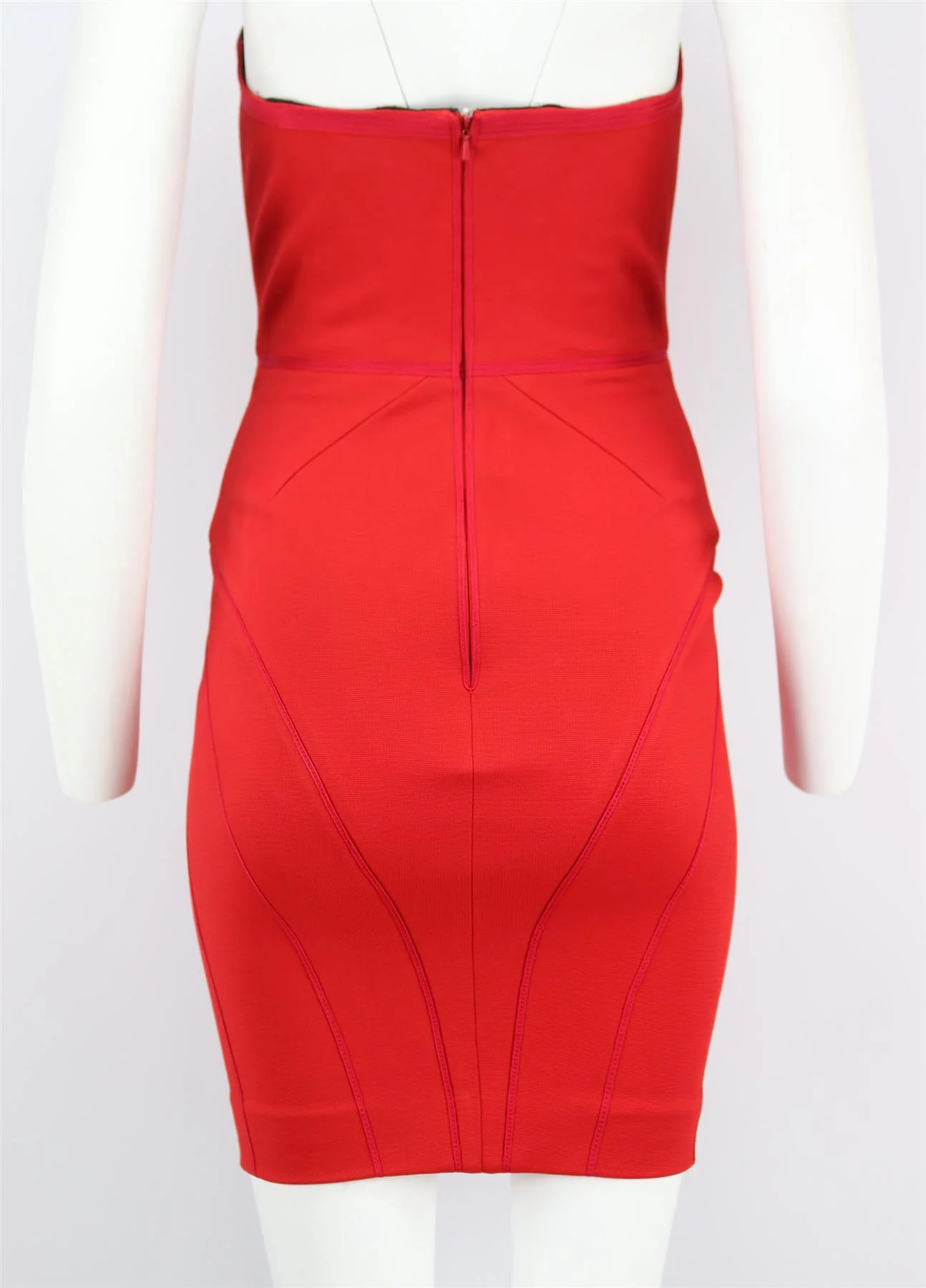 ZAC POSEN STRAPLESS STRETCH WOVEN MINI DRESS US 4 UK 8 - Image 4
