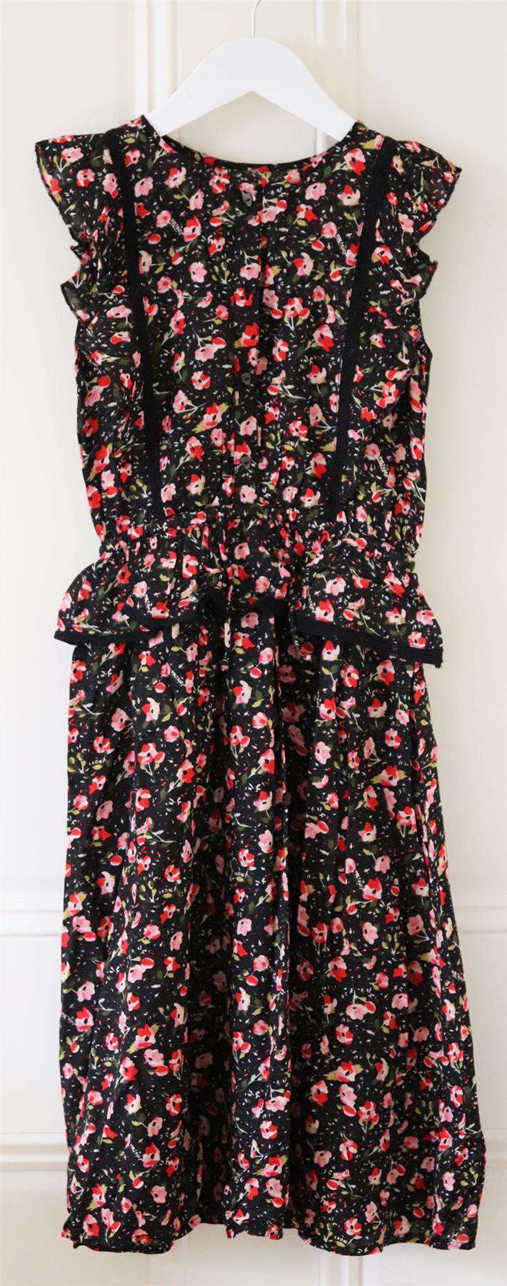 ZADIG AND VOLTAIRE KIDS GIRLS FLORAL DRESS 8 YEARS - Image 3