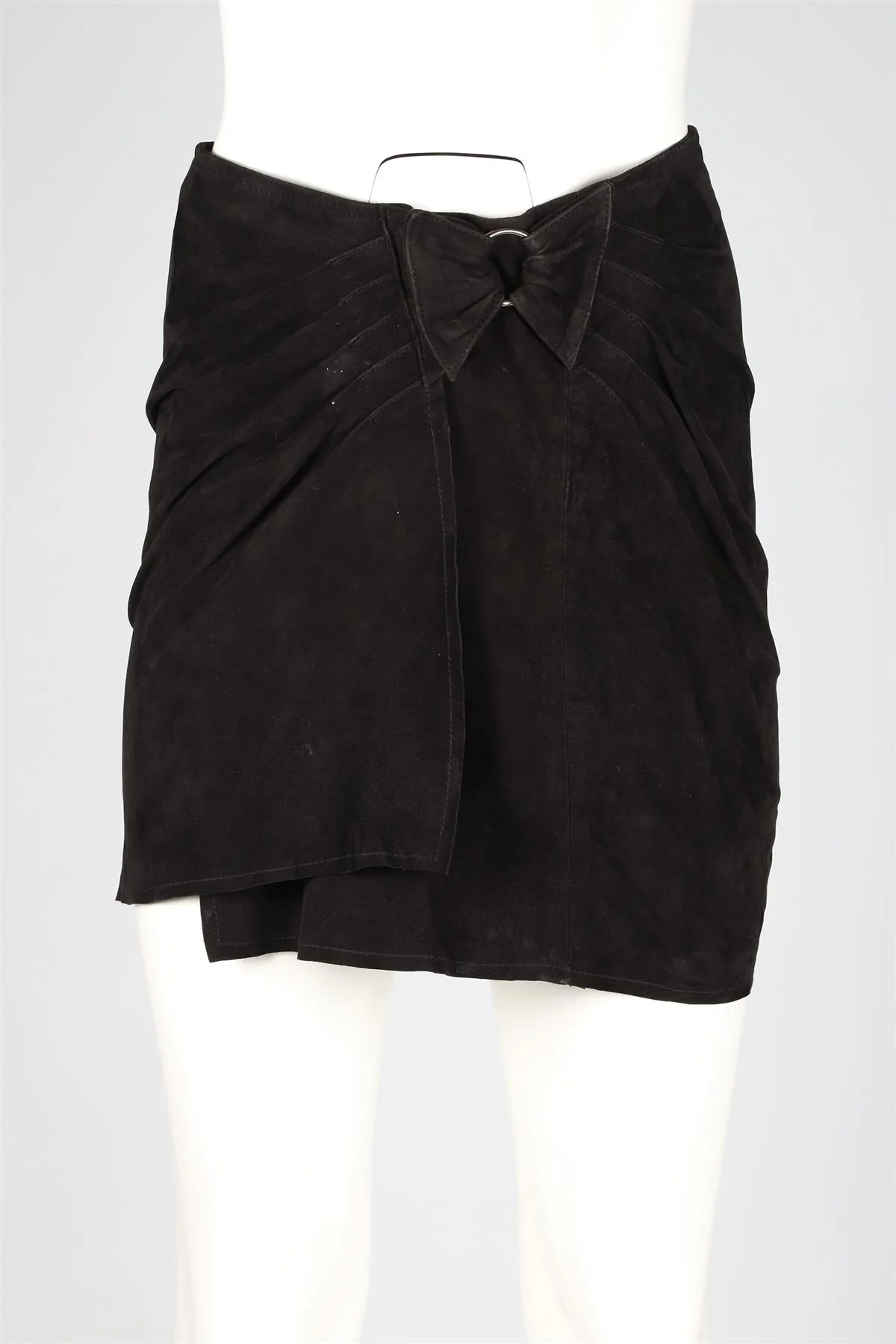 ZADIG & VOLTAIRE BLACK SUEDE MINI SKIRT FR 36 UK 8 - Image 2