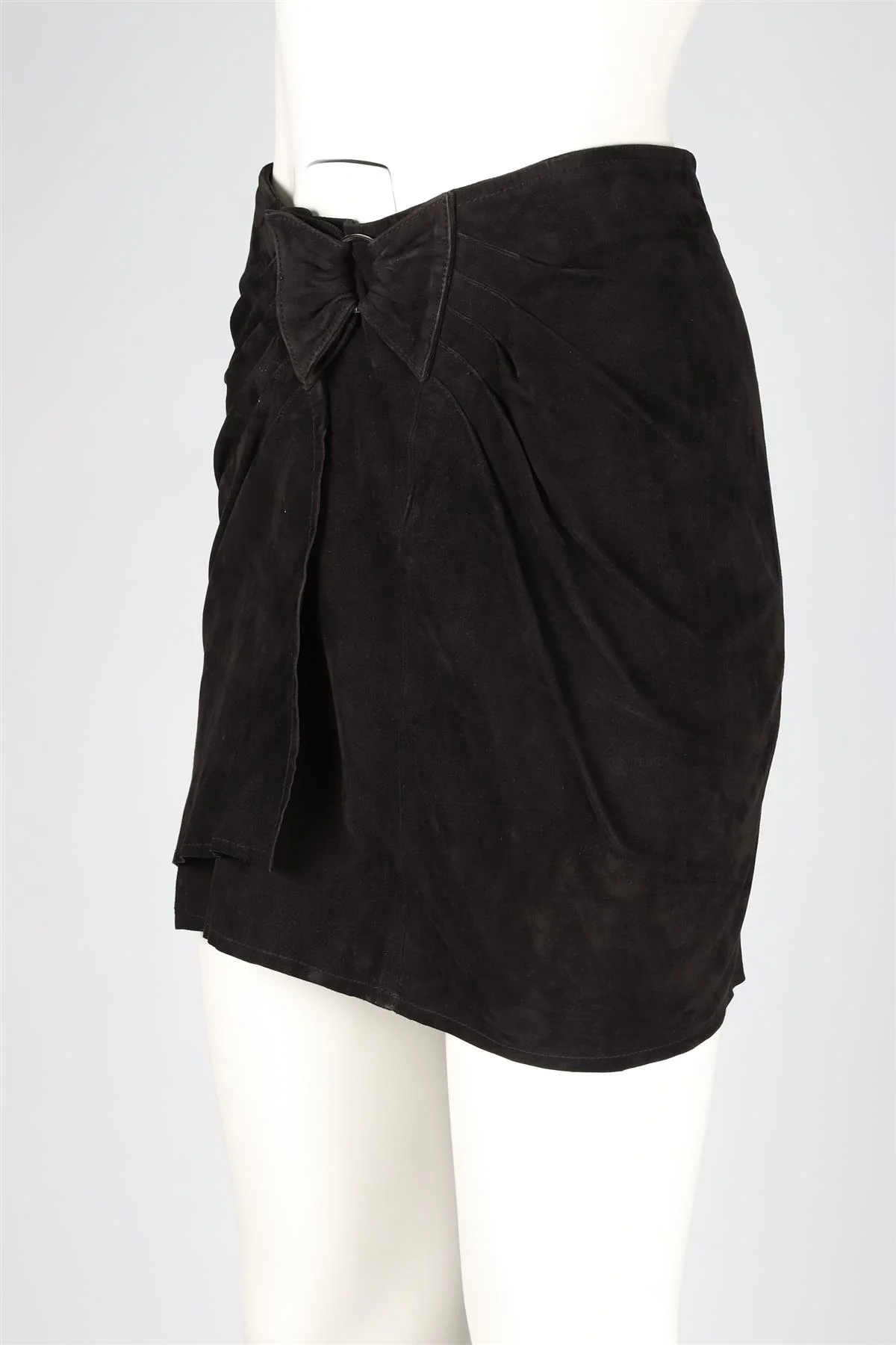 ZADIG & VOLTAIRE BLACK SUEDE MINI SKIRT FR 36 UK 8 - Image 3