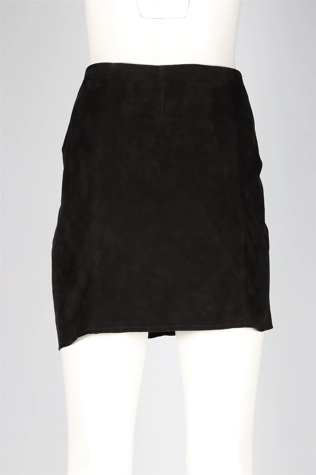 ZADIG & VOLTAIRE BLACK SUEDE MINI SKIRT FR 36 UK 8 - Image 4
