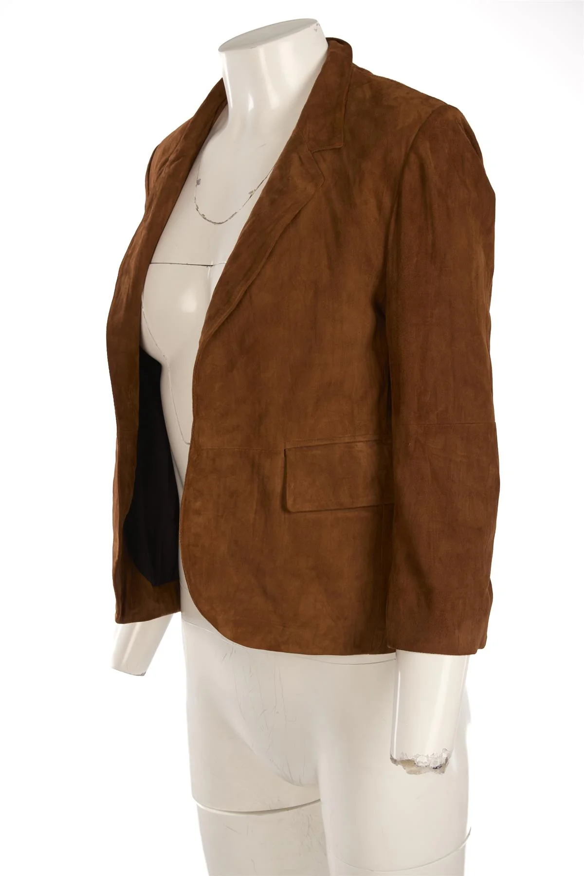 ZADIG & VOLTAIRE BROWN SUEDE BLAZER FR 36 UK 8 - Image 3