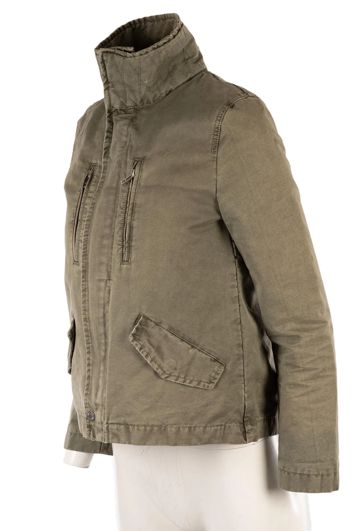 ZADIG & VOLTAIRE GREEN COTTON JACKET SMALL - Image 3