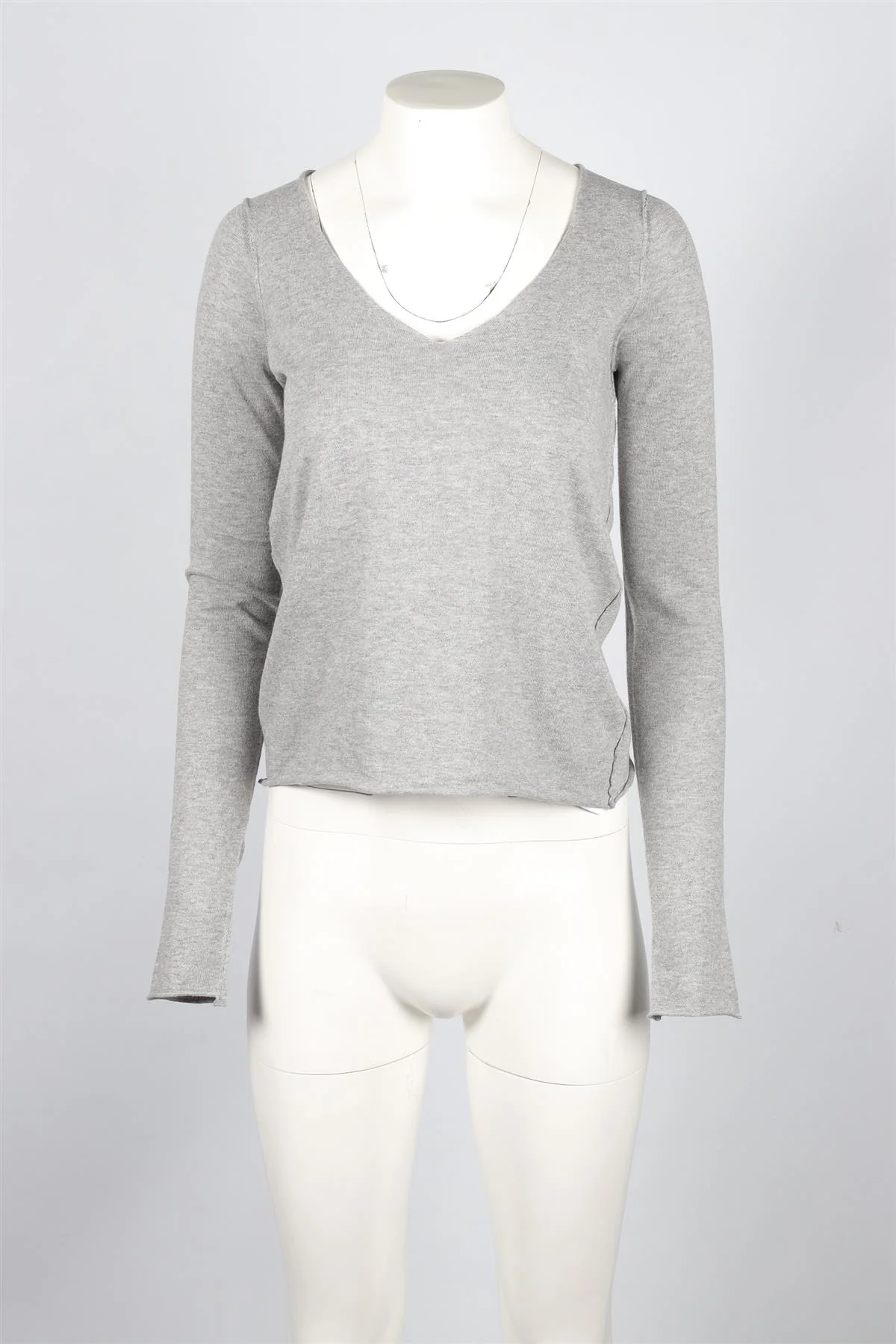 ZADIG & VOLTAIRE GREY COTTON SWEATER XSMALL - Image 2