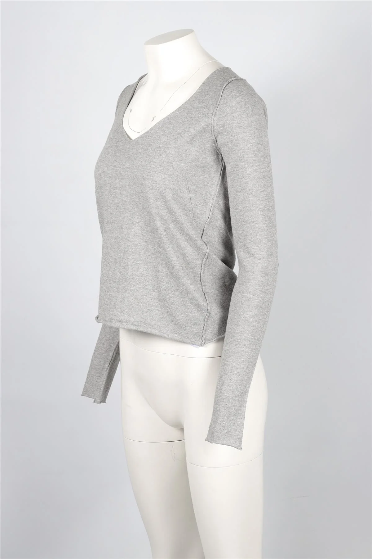 ZADIG & VOLTAIRE GREY COTTON SWEATER XSMALL - Image 3