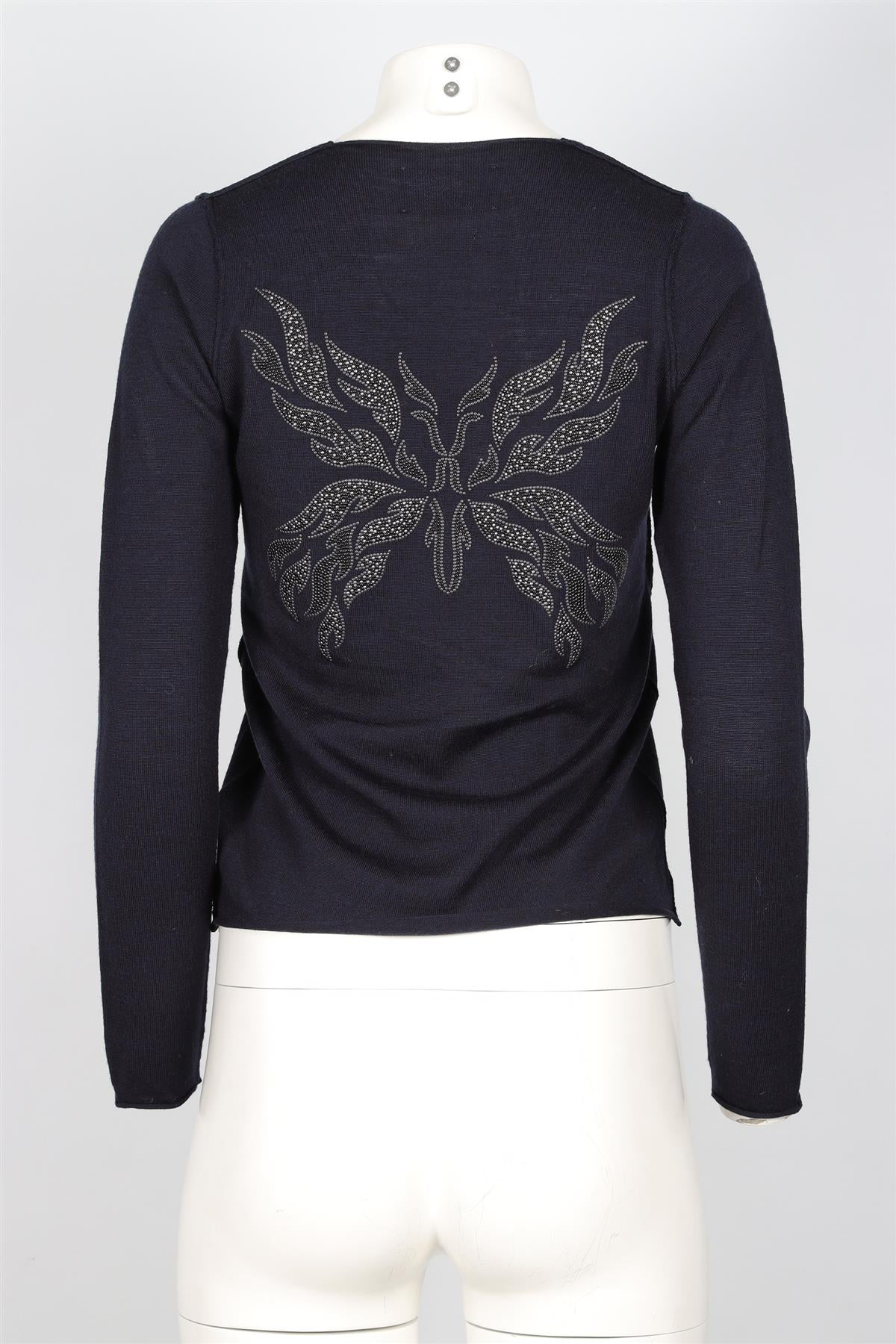 ZADIG & VOLTAIRE NAVY WOOL SWEATER XSMALL - Image 4