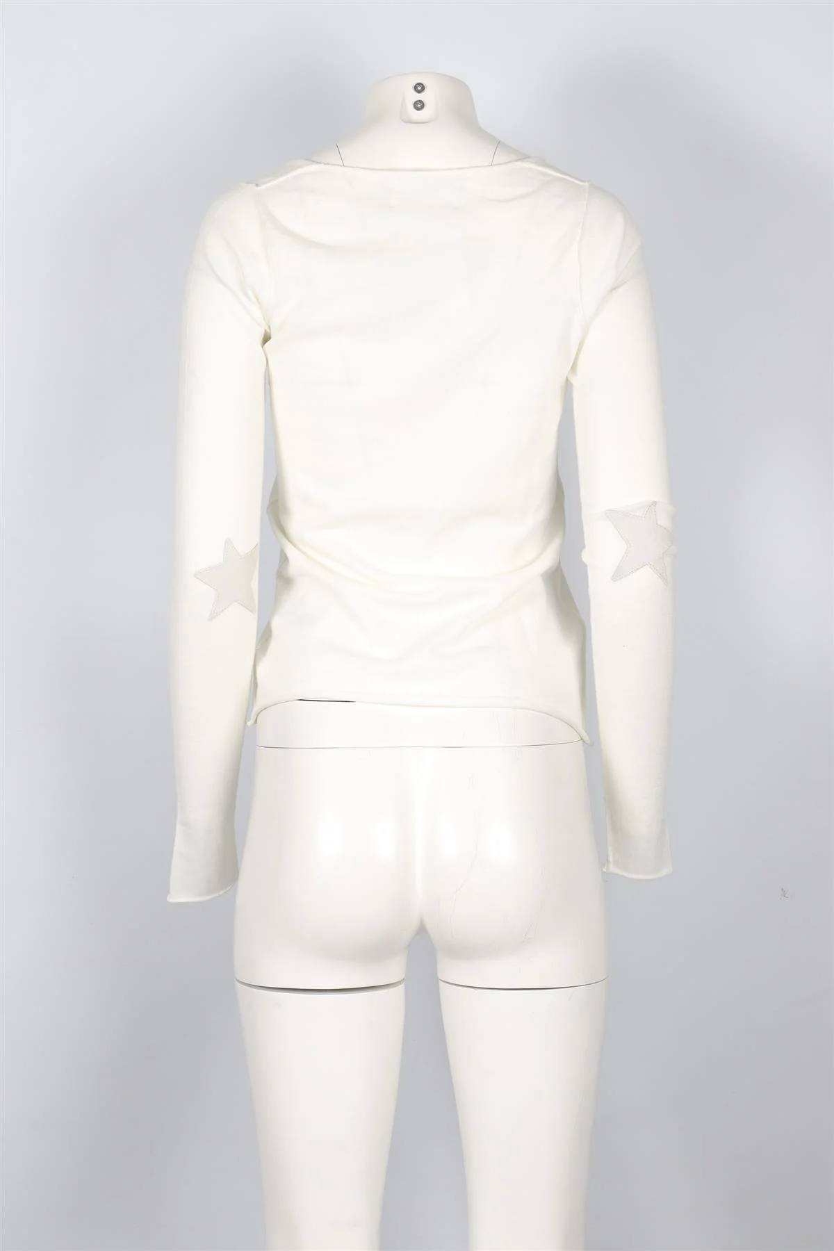 ZADIG & VOLTAIRE WHITE COTTON SWEATER XSMALL - Image 4