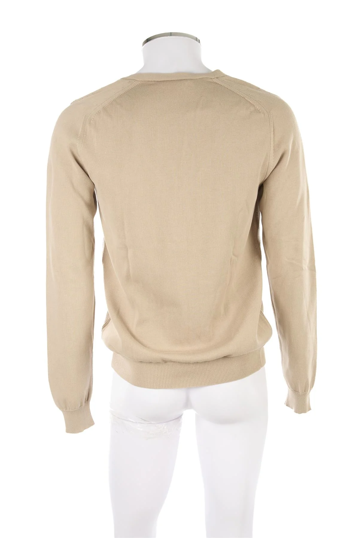 ZEGNA BEIGE MEN'S COTTON CARDIGAN LARGE - Image 4