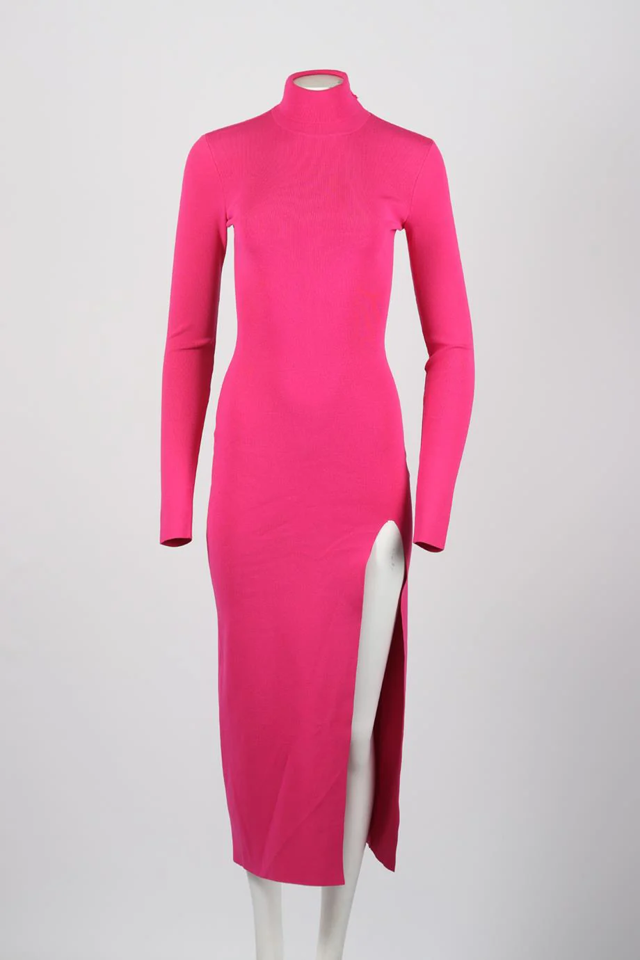 ZEYNEP ARCAY STRETCH KNIT TURTLENECK MIDI DRESS FR 32 UK 4 - Image 2