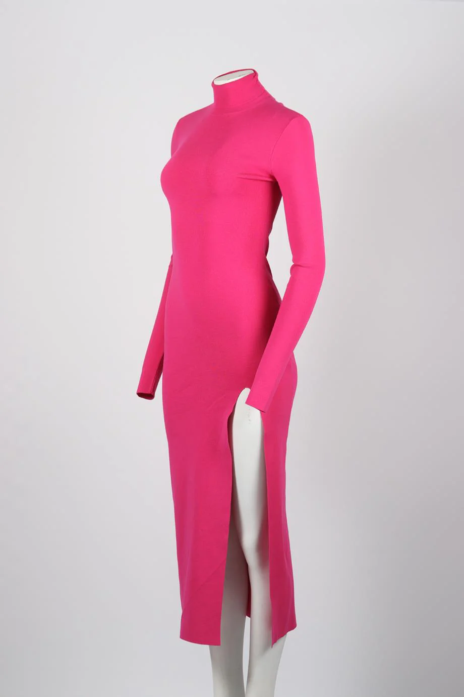 ZEYNEP ARCAY STRETCH KNIT TURTLENECK MIDI DRESS FR 32 UK 4 - Image 3