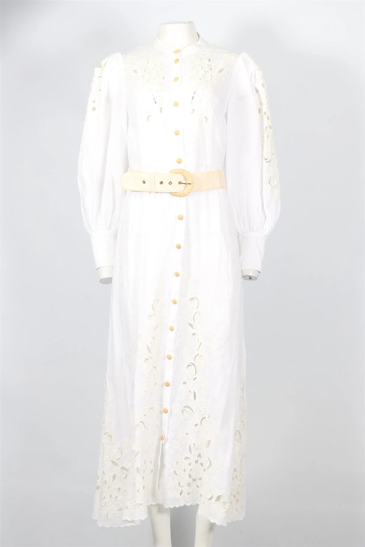 ZIMMERMANN BELTED LINEN MAXI DRESS UK 12 - Image 2